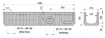 Полиетиленов улей RECYFIX®STANDARD 150 тип 01 с чугунена решетка