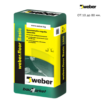 ЦИМЕНТОВА ЗАМАЗКА Weber FLOOR L300 - 25 кг.